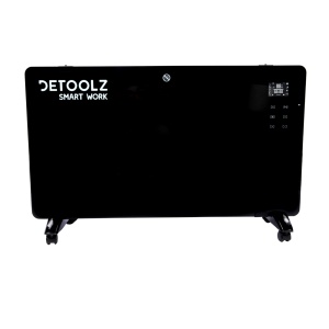 Convector electric Detoolz 1000W/2000W, Wifi, negru - Img 2