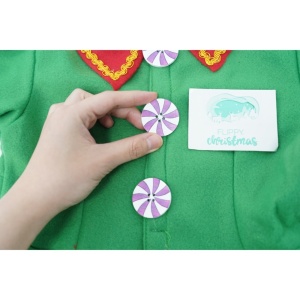 Costum Spiridus, Flippy, Fete, 4-6 ani, Verde, Poliester - Img 8