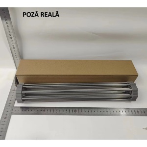 Covoras de Scurgere pentru Chiuveta Bucatarie, din Otel Inoxidabil, Suport Chiuveta, Pliabil, Antiderapant, Usor de Curatat si de Depozitat, 37x30cm, 15 Tuburi, Gri - Img 7