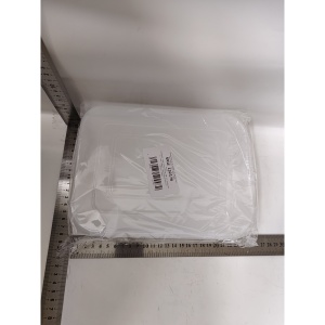 Cutie de depozitare de uz casnic, rezistentă la umiditate, rezervor sigilat pentru depozitare alimentară,24.5 x 18.5 x 3.5cm, Alb Transparent - Img 2