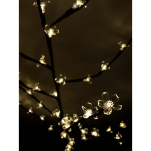 Decoratiune Luminoasa, Flippy, Crenguta, cu Baterii, 72 LED -uri, Flori, Alb Cald - Img 6