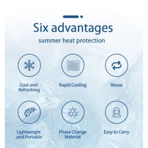 Dispozitiv De Racorire Tip Guler, Flippy, Pentru Scaderea Temperaturii Corpului, Cu Racire Rapida, Reutilizabil, Non-Toxic, TPU, Diametru de 120 mm - Img 8