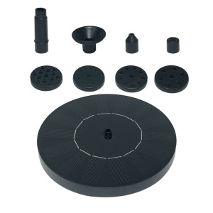 Fantana Arteziana pentru Gradina, Flippy, Solara, Automata, Rotunda, 3 Moduri de Pulverizare, Negru, 16 cm - Img 2