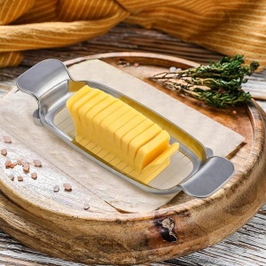 Feliator de Alimente, Flippy, pentru Branza, Unt, Oua, din Aluminiu, 19.5 x 6.5 x 2 cm, Argintiu - Img 3