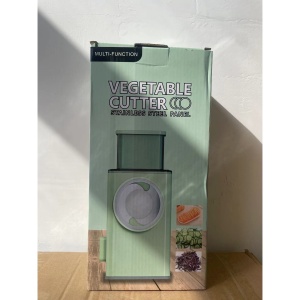 Feliator manual pentru legume Flippy, 3 lame din otel inxodabil, 3 tipuri de feliere, material carcasa ABS, latime maxima feliere 4 mm, baza de tip ventuza, usor si sigur de utilizat, 28.5 x 9,2 x 13.5 cm, verde - Img 13