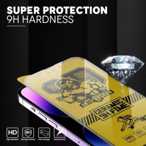 Folie de protectie Ceramica Flippy®, Transparenta HD, 9H, pentru Oppo A16 margini negre - Img 5