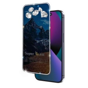 Folie de Protectie, Flippy, pentru iPhone 15 Pro Max, Privacy Tempered Glass cu Pietricele, ESD, HD, Transparent - Img 1
