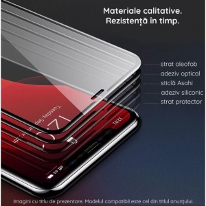 Folie Sticla Flippy® pentru Samsung A7 2018 111D Negru - Img 2