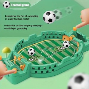Fotbal de Masa Interactiv pentru Copii, Flippy, cu 2 Mingi Incluse, Tabela Scor, 22.8x12x4 cm, Verde - Img 8