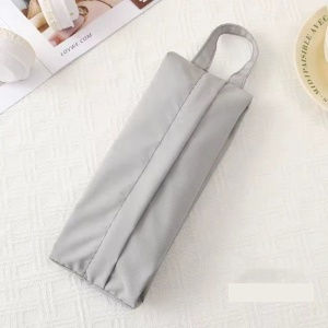 Geanta de Depozitare, Flippy, Pentru Haine Mici, Lenjerie, Sosete, Cosmetice, Impermeabila, cu Maner, 10x20x3 cm, Gri - Img 2