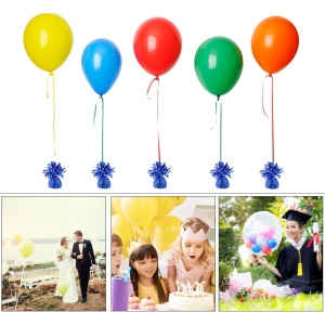 Greutate pentru Baloane cu Heliu, Flippy, din Folie cu Franjuri, 170g, 13 x 5 x 3 cm, Albastru - Img 2