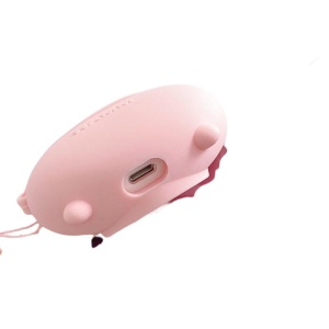 Husa AirPods cu Inel Prindere Model 1 Porc Roz - Img 2
