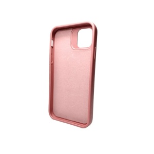 Husa Apple iPhone 14 Pro, Flippy, din Silicon Lichid, Interior din Microfibra, Lentile Fosforescente de Protectie Camera, Anti Amprenta, Rezistenta la Socuri, Roz - Img 3