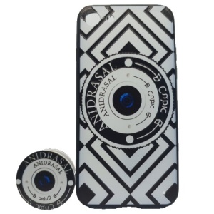 Husa Apple iPhone 7 Plus/8 Plus Multicolor Model Camera Foto + Popsocket inclus