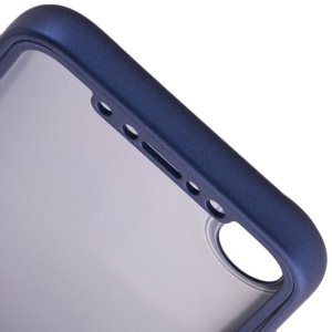 Husa Apple iPhone X Full Silicone 360 Albastru + Folie de protectie - Img 6