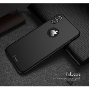 Husa Apple iPhone X IPAKY Full Cover 360 Negru + Folie Cadou - Img 6