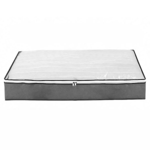 Husa de Depozitare, Flippy, Intrebuintare Multipla, Pliabila, cu Fermoar Bidirectional si Fereastra Deasupra Transparenta, Manere Laterale, Lavabila, 100x50x15 cm, Gri - Img 4