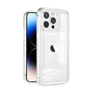 Husa de protectie Flippy, Airbag Shock Absorption, TPU, pentru Apple iPhone 14 , Transparent