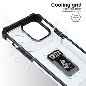 Husa de protectie Flippy compatibila cu Apple iPhone 13 Pro Acrylic Armor cu suport Negru - Img 5