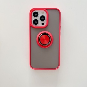 Husa de protectie Flippy compatibila cu Apple iPhone 13 Pro Max,Defender cu prindere inel,Rosu - Img 3