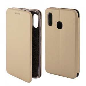 Husa de protectie Flippy compatibila cu Samsung Galaxy A21S Magnet Book Case Auriu - Img 7