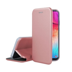 Husa de protectie Flippy compatibila cu Samsung Galaxy A71 Magnet Book Case Roz-Auriu - Img 6