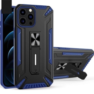 Husa de protectie Flippy pentru Apple iPhone 13 Defender Sergeant Brave cu suport,Albastru - Img 3