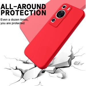 Husa de Protectie, Flippy, pentru Huawei P60 Pro, Liquid Silicon, cu Microfibra pe Interior, Protectie Antisoc, Compatibil Incarcare Wireless, Rosu - Img 4