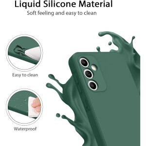 Husa de Protectie, Flippy, pentru Huawei P60 Pro, Liquid Silicone, cu Microfibra pe Interior, Protectie Antisoc, Compatibil Incarcare Wireless, Verde - Img 6
