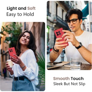 Husa de Protectie, Flippy, pentru OnePlus 11 5G, Liquid Silicone, cu Microfibra pe Interior, Protectie Antisoc, Compatibil Incarcare Wireless, Rosu - Img 2