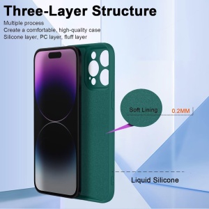 Husa de Protectie, Flippy, pentru Oppo Reno 11 F, Liquid Silicone, cu Microfibra pe Interior, Protectie Antisoc, Compatibil Incarcare Wireless, Verde - Img 5