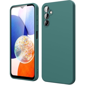 Husa de Protectie, Flippy, pentru Samsung Galaxy A15, Liquid Silicone, cu Microfibra pe Interior, Protectie Antisoc, Compatibil Incarcare Wireless, Verde - Img 1