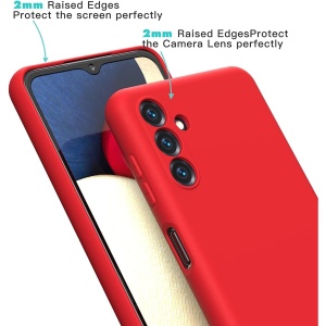 Husa de Protectie, Flippy, pentru Samsung Galaxy A55, Liquid Silicone, cu Microfibra pe Interior, Protectie Antisoc, Compatibil Incarcare Wireless, Rosu - Img 6
