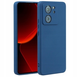 Husa de Protectie, Flippy, pentru Xiaomi Redmi 13T, Liquid Silicone, cu Microfibra pe Interior, Protectie Antisoc, Compatibil Incarcare Wireless, Albastru - Img 1