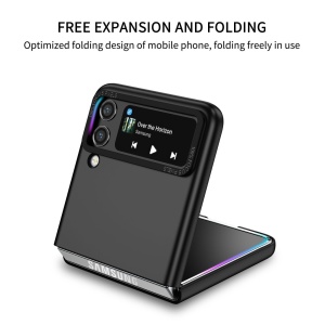 Husa de protectie Flippy, Pliere Tridimensionala, Multifunctionala, PC, pentru Samsung Galaxy Z Flip 5, Negru - Img 4