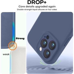 Husa de Protectie Matte TPU, Flippy, pentru OnePlus Nord CE3 Lite, Protectie Camera, Antisoc, Antizgariere, Antialunecare, Acoperire Completa, Albastru - Img 3