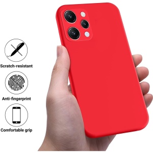 Husa de Protectie Matte TPU, Flippy, pentru Xiaomi Redmi 12, Protectie Camera, Antisoc, Antizgariere, Antialunecare, Acoperire Completa, Rosu - Img 3