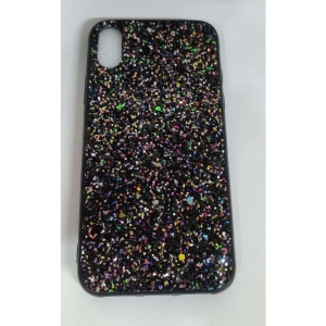 Husa de protectie pentru Apple iPhone X/XS Sparkling Glitter TPU Negru - Img 1