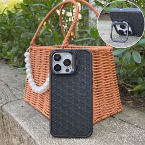 Husa de Protectie TPU, Flippy, pentru Apple iPhone 14 Pro Max, 3D Cube, cu Inel, Protectie Camera, Antisoc, Antizgariere, Antialunecare, Acoperire Completa, Negru - Img 2
