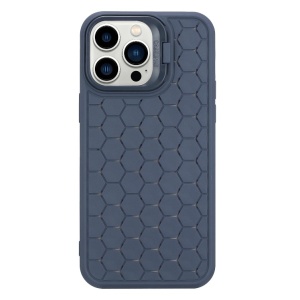 Husa de Protectie TPU, Flippy, pentru Apple iPhone 15 Pro, 3D Cube, cu Inel, Protectie Camera, Antisoc, Antizgariere, Antialunecare, Acoperire Completa, Albastru - Img 4