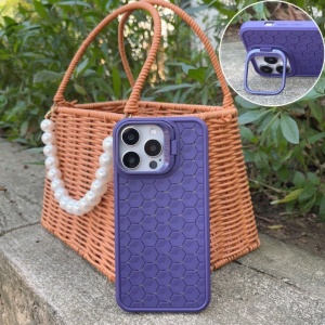 Husa de Protectie TPU, Flippy, pentru Apple iPhone 15 Pro Max, 3D Cube, cu Inel, Protectie Camera, Antisoc, Antizgariere, Antialunecare, Acoperire Completa, Mov - Img 2