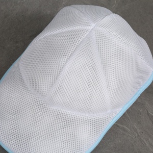 Husa de Spalare Sapca, Flippy, pentru Masina de Spalat, din Poliester, Circumferinta 53 cm, cu Fermoar, Alb/Albastru - Img 7
