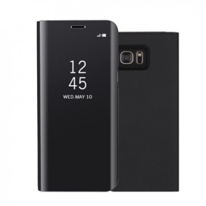 Husa Flippy compatibila cu Samsung Galaxy J5 2017 Flip Cover Oglinda Negru - Img 1