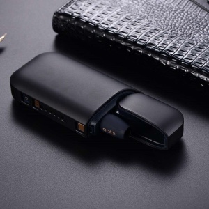 Husa Flippy pentru IQOS 2.4 Plus, Capac de Protectie, Anti Soc si Zgarieturi, Full Body, din Plastic cu Agatatoare, 11.5 x 5 x 2.3 cm, Negru - Img 2