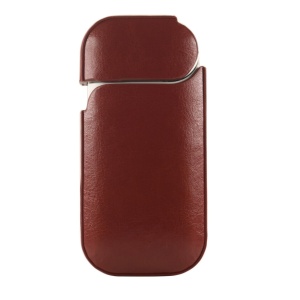 Husa Flippy pentru IQOS 2.4 Plus, Capac de Protectie, Anti Soc si Zgarieturi, din Piele Ecologica, 43 g, 12 x 6 x 2.5 cm, Maro - Img 4
