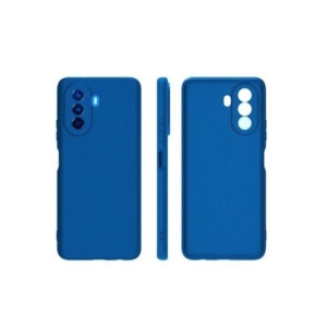 Husa pentru Huawei NOVA 10, Flippy, Liquid Silicone, cu Microfibra pe interior, Protectie Antisoc, Albastru Inchis - Img 1