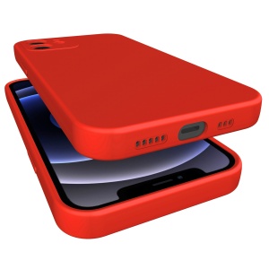Husa pentru Samsung Galaxy S22, Flippy, Liquid Silicone, cu Microfibra pe interior, Protectie Antisoc, Rosu - Img 7