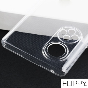 Husa Protect Plus pentru Huawei NOVA 9 SE, Flippy, Silicon Subtire, Transparenta - Img 4