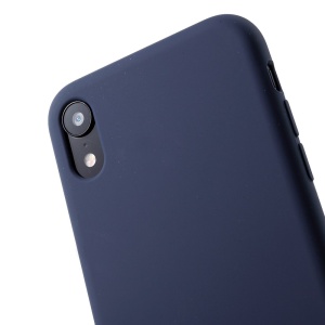 Husa protectie compatibila cu Apple iPhone XR Liquid Silicone Case Albastru inchis - Img 5