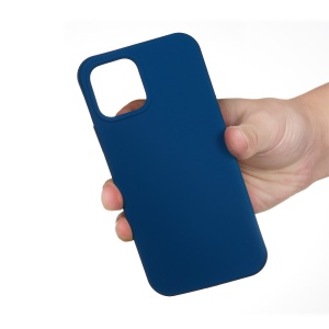 Husa protectie compatibila cu Huawei P Smart 2020 Liquid Silicone Case Albastru inchis - Img 11